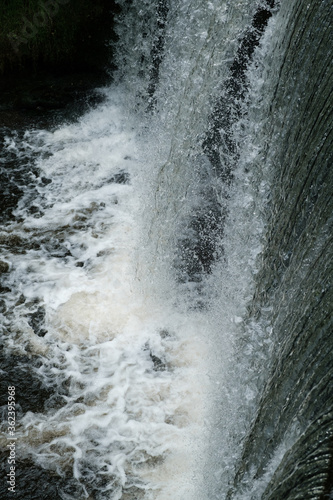 water flowing into the water