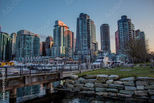 Vancouver waterfront buildings