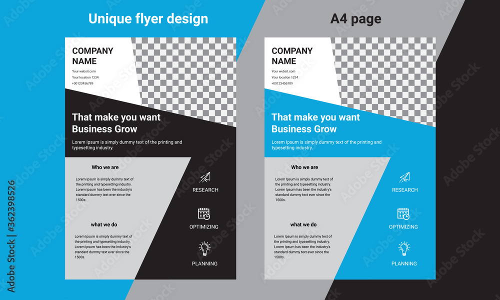Business brochure flyer design a4 template. Vector illustration Business brochure flyer design a4 template. Vector illustration