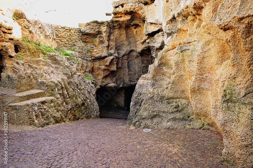 Quadro su tela cave of hercules at morocco