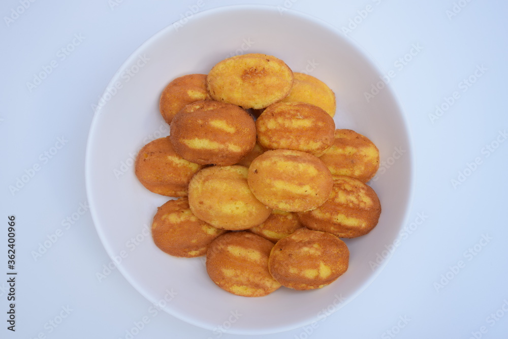 Thai dessert in a white background cup Thai dessert in a white background cup
