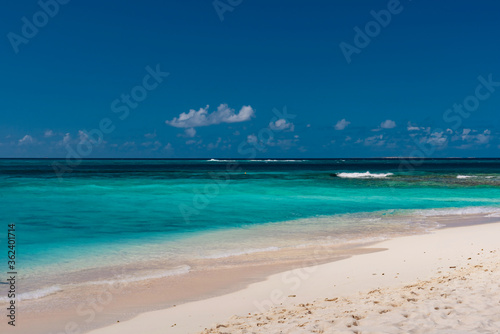 Sandy Island  Caribbean - January 18 2020  small desert atoll in the Caribbean sea