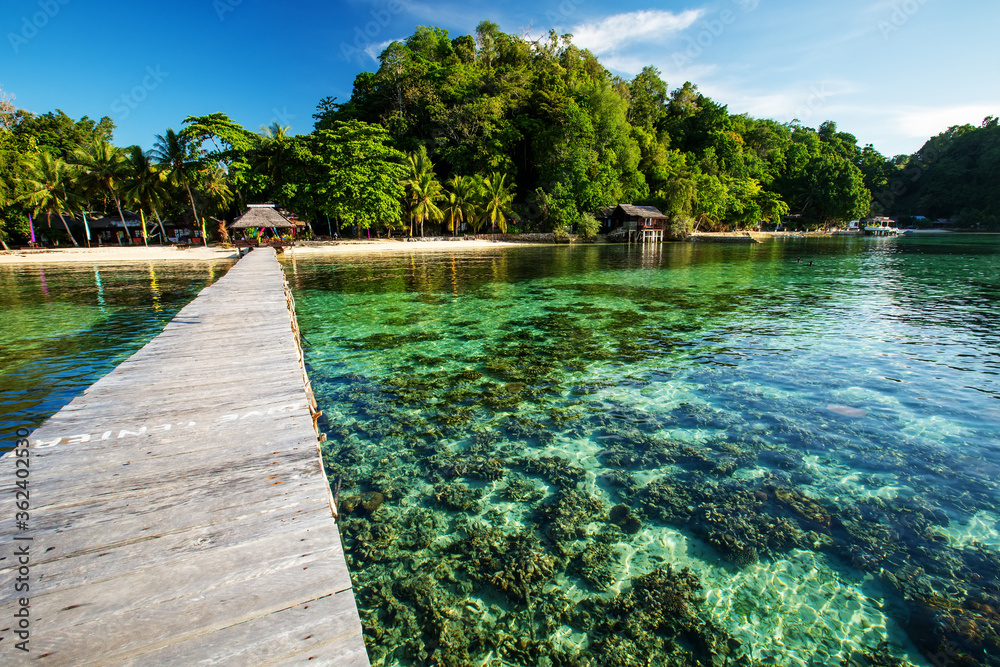 Scenic Togean island, Sulawesi, Indonesia