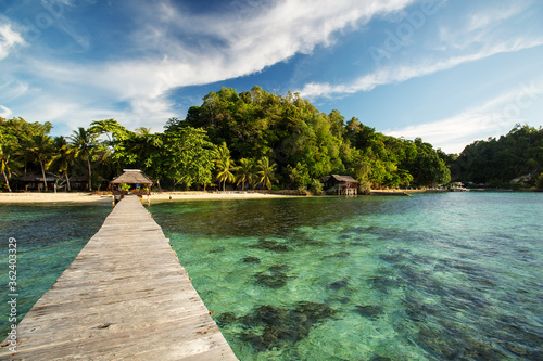 Scenic Togean island, Sulawesi, Indonesia