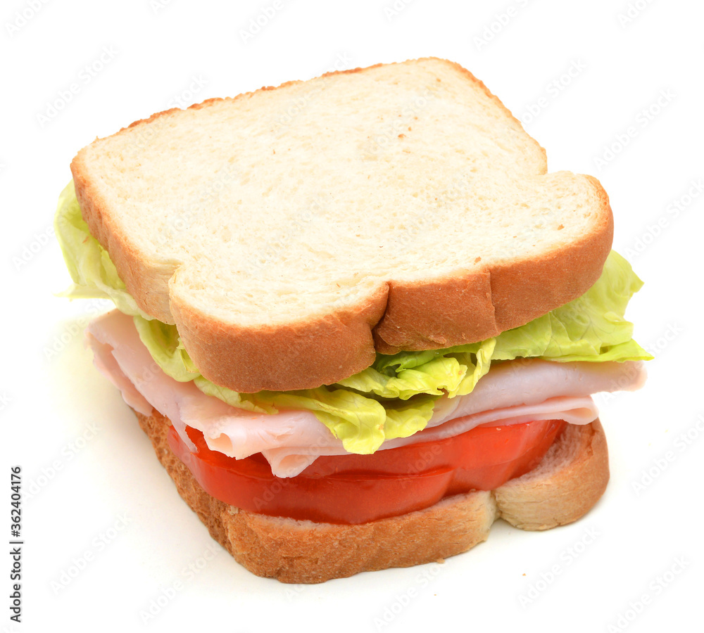 appetizing sandwich isolated on white background appetizing sandwich isolated on white background