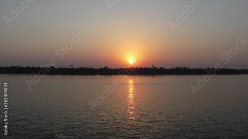 Sunset on the Nile river - Egypt