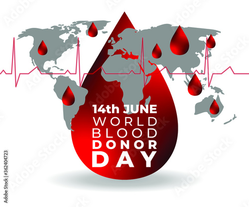 medical concept background for world blood donor day-14th june