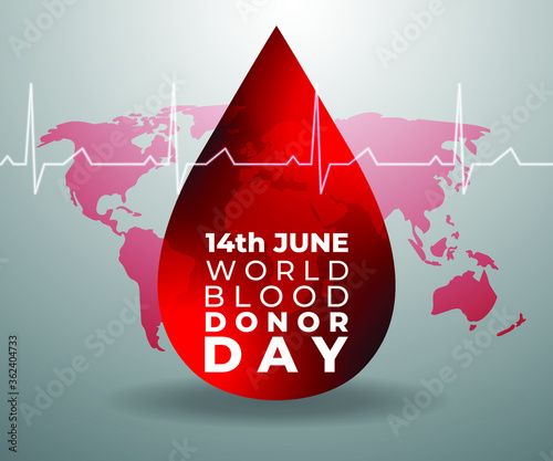 medical concept background for world blood donor day-14th june