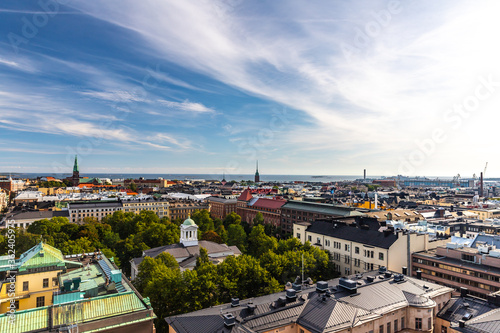 Helsinki view from Torni, Finland photo