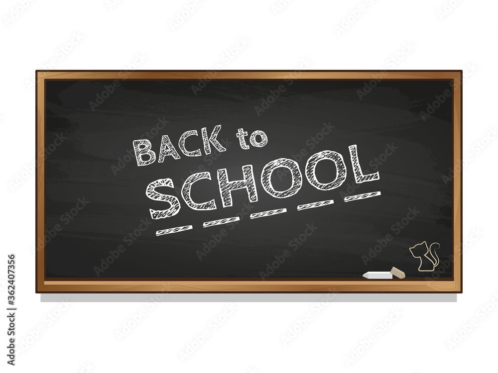 Obraz premium A black blackboard with 