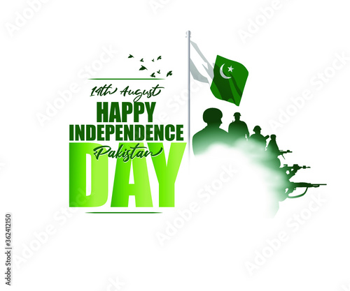 vector illustration for Pakistan independence day-14th August