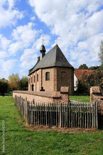 ancient church in Bokrijk, Belgium