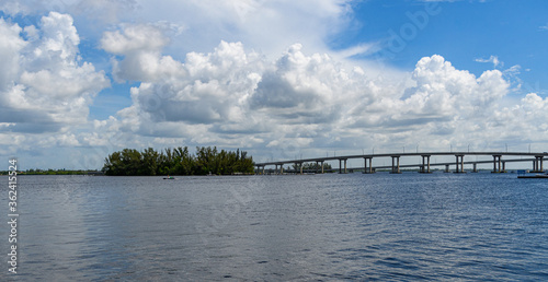 Summer View Of The Caloosahatchee River In Fort Myers