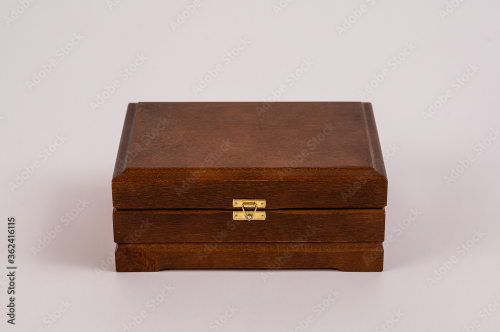 wooden box on a white background isolated wooden box on a white background isolated