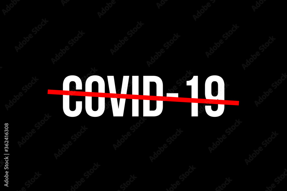 Obraz premium Stop Covid19 from spreading. Corona Virus disease poster background. Stay at home doing your quarantine to end the pandemic