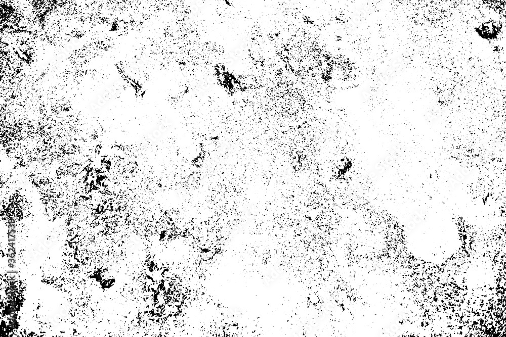 Faded sandy texture, black and white vector abstraction. Beach sand grungy surface with dirt mark.