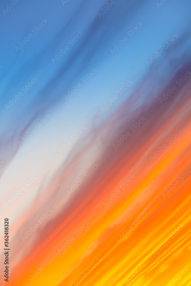 Yellow, orange and blue gradient abstract vertical background