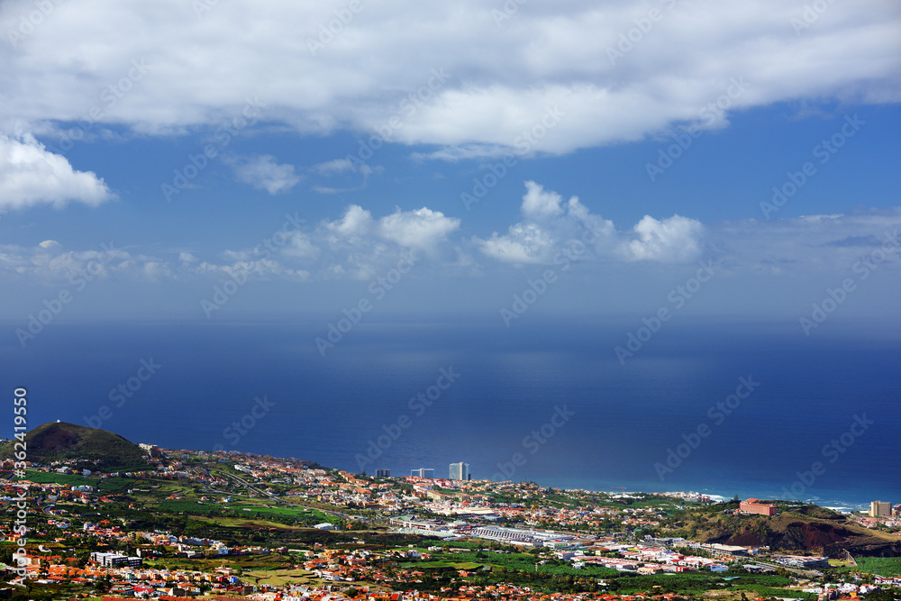 Puerto de la Cruz resort on the Atlantic coast in Tenerife, Spain, Europe Puerto de la Cruz resort on the Atlantic coast in Tenerife, Spain, Europe