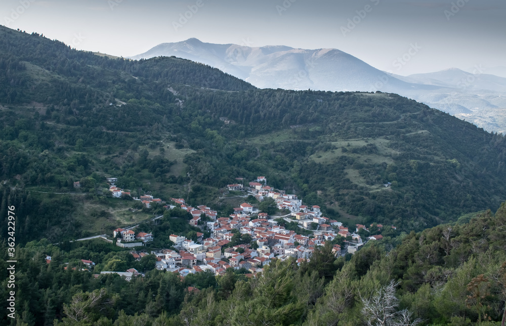 
mountain village in Greece