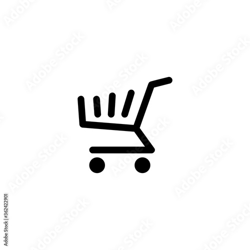 Shop, store basket vector icon Template