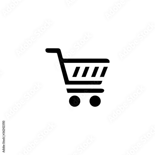 Shop, store basket vector icon Template