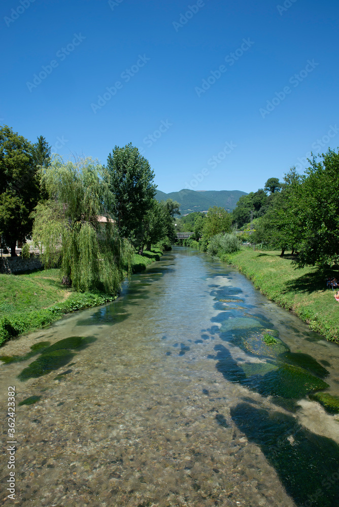 river of Scheggino province of Perugia