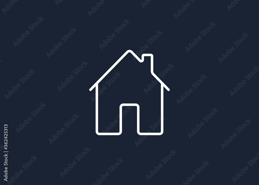 Home icon. House symbol illustration vector to be used in web applications. House flat pictogram isolated. Stay home. Line icon representing house for web site or digital apps. Home icon. House symbol illustration vector to be used in web applications. House flat pictogram isolated. Stay home. Line icon representing house for web site or digital apps.