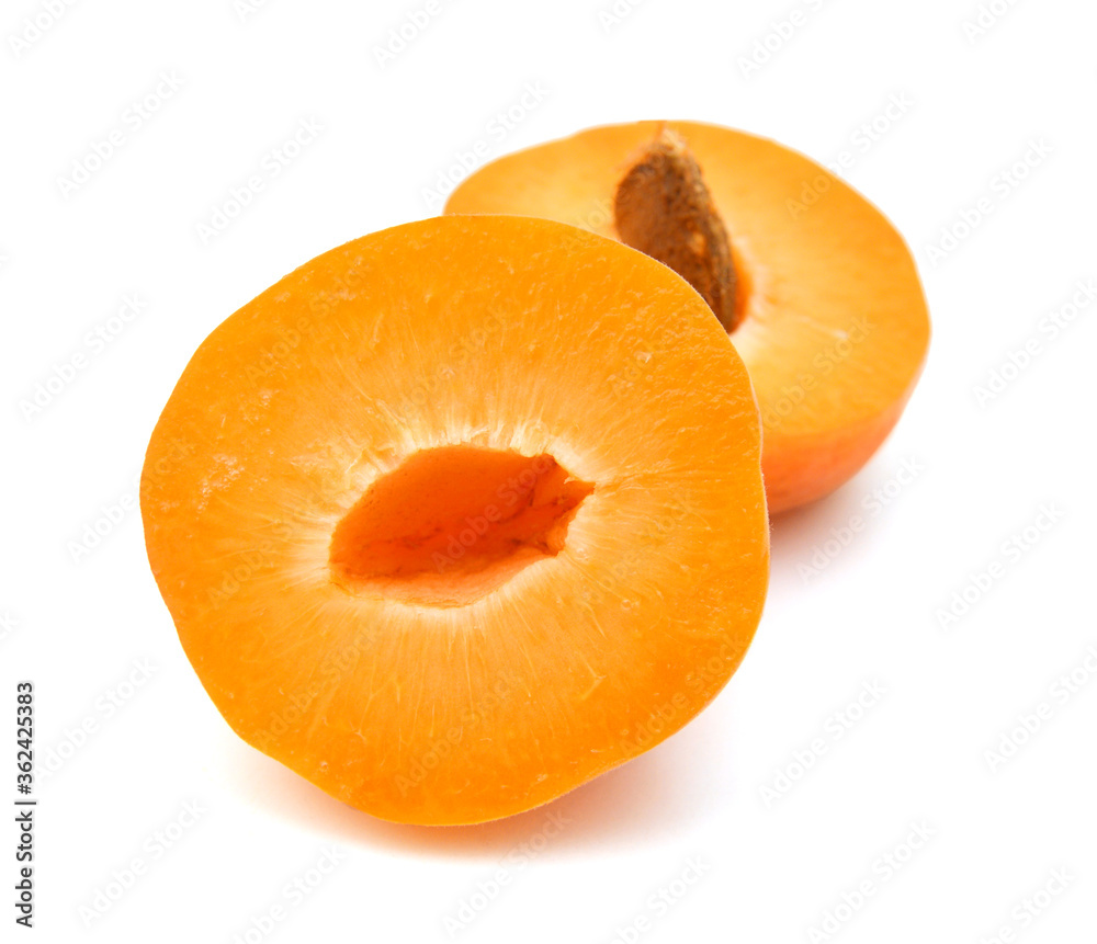 apricots isolated on white background apricots isolated on white background