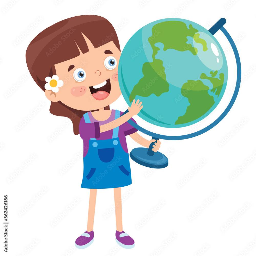 Earth Day With Funny Character Earth Day With Funny Character