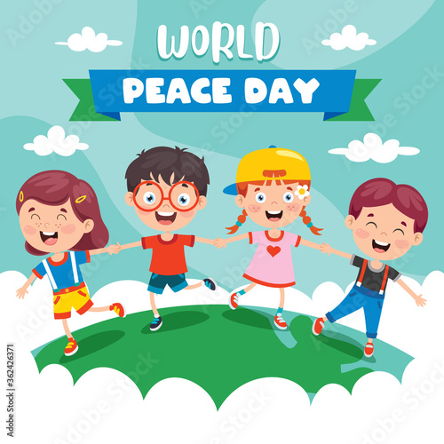 Children Celebrating World Peace Day