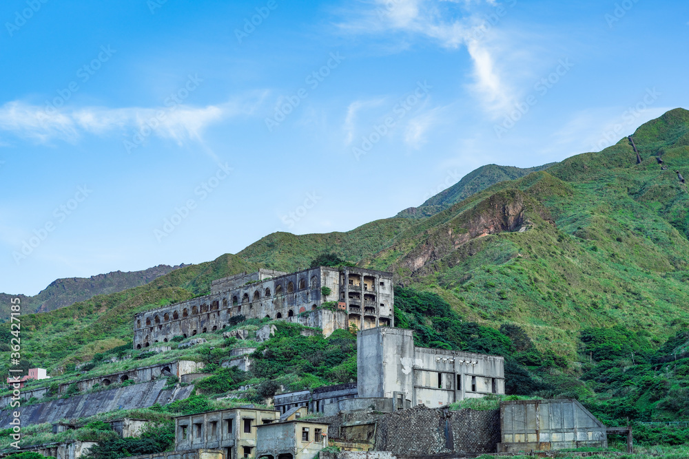 13-Layer Remains (Remains of Copper Refinery) in Yinyang Sea of Shuinandong, Ruifang District, New Taipei, Taiwan.