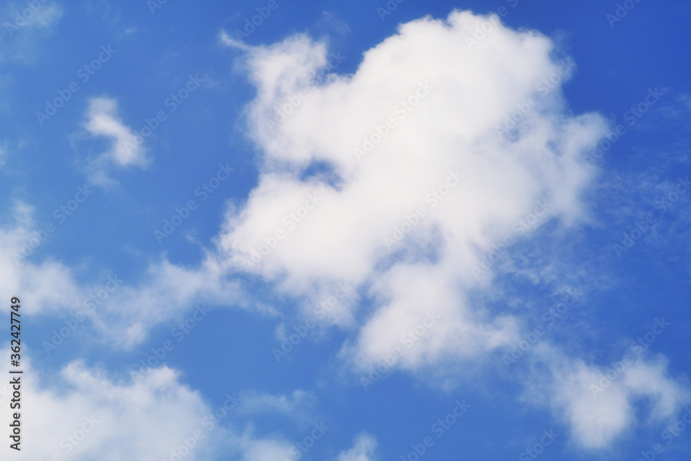 Blue Sky with Clouds, Background Material. Blue Sky with Clouds, Background Material.