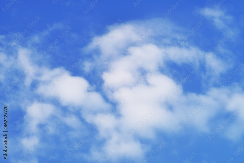 Blue Sky with Clouds, Background Material. Blue Sky with Clouds, Background Material.