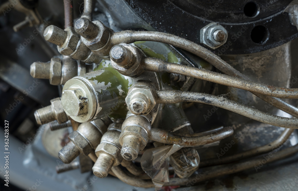 pipings on a rotary engine