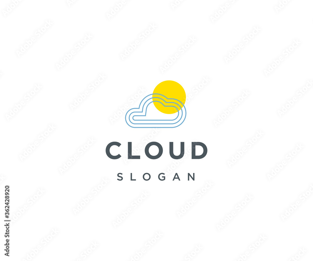 Cloud logo design vector template Cloud logo design vector template