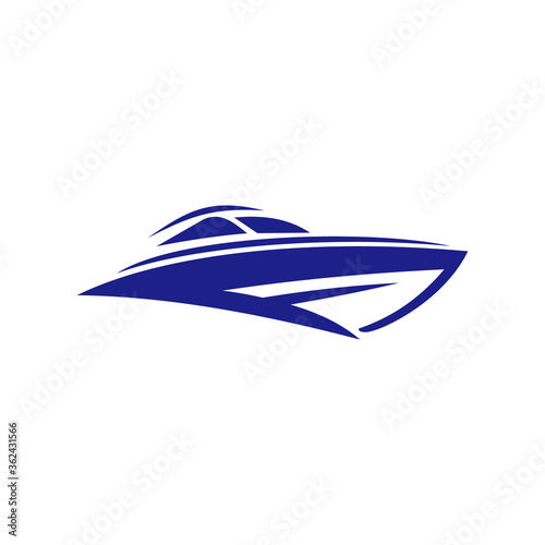 Abstract Boat Logo - Brand Identity for Boating Business