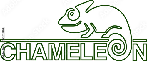 Single line Design of Chameleon