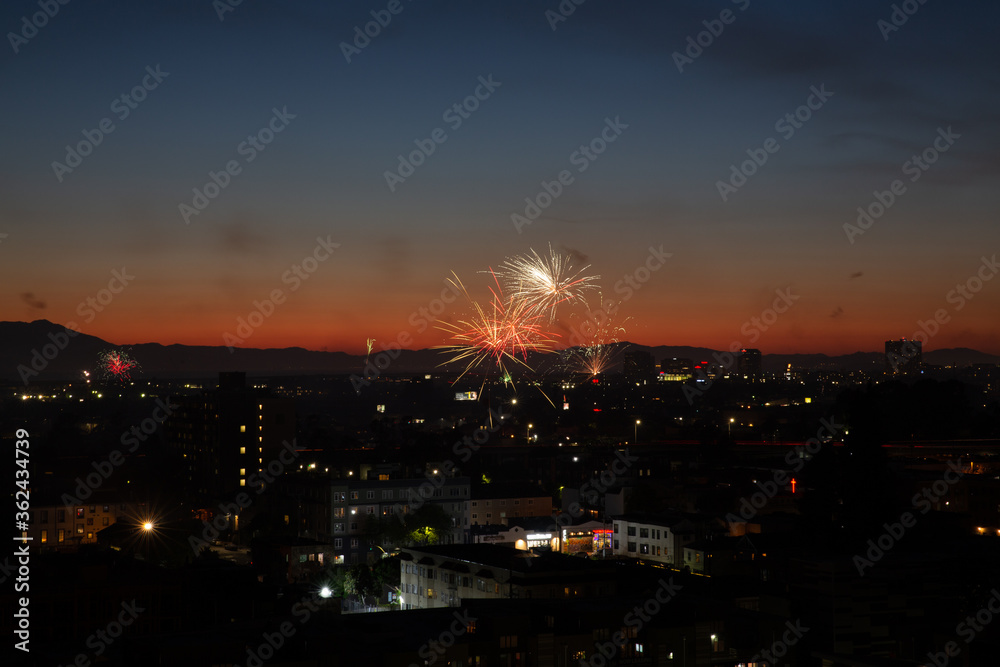 Fireworks in Oakland