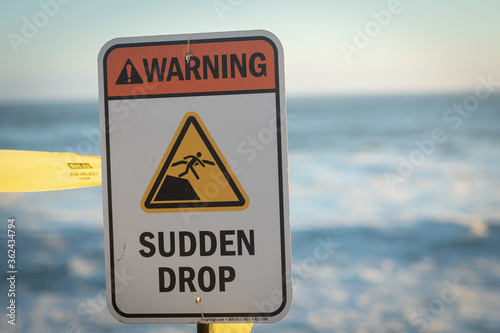Sudden Drop sign