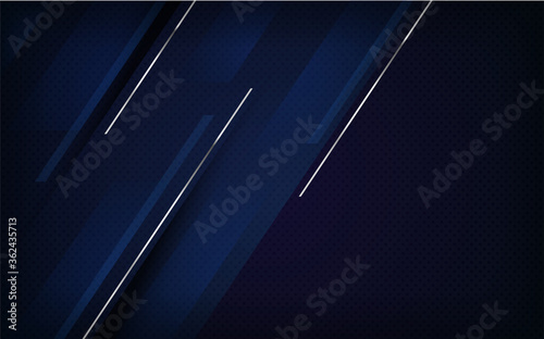 Luxury navy and silver lines combinations background design.