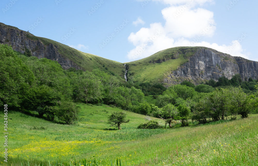 The waterfall in Clencar valley