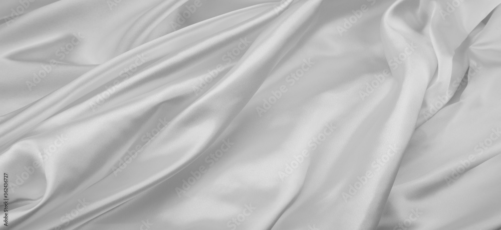 White silk fabric lines White silk fabric lines