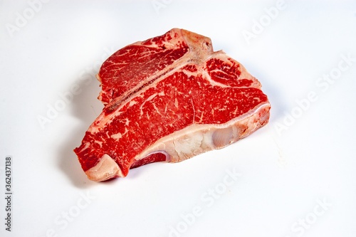 Raw T-Bone Steak ready to cook