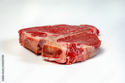 Raw T-Bone Steak ready to cook