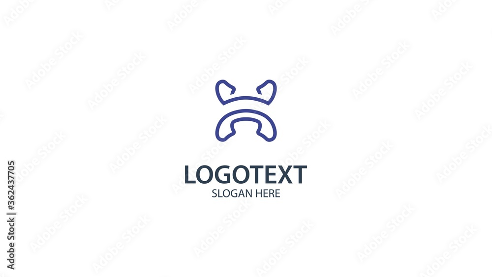 Obraz premium Letter H logo icon design template elements