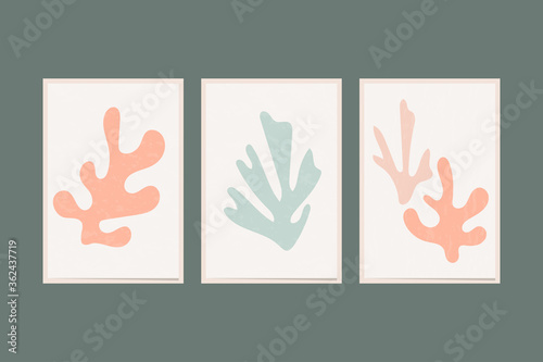 Matisse organic scandi poster hipster style collage