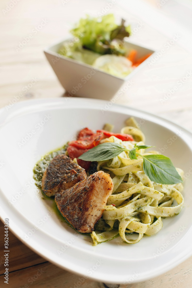 Fettuccine with chicken Fettuccine with chicken