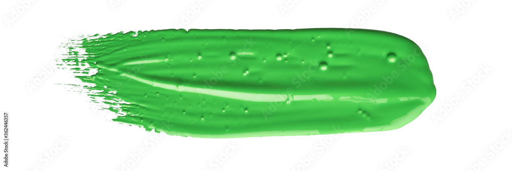 Green chroma brush stroke paiting over isolated background, canvas watercolor texture Green chroma brush stroke paiting over isolated background, canvas watercolor texture