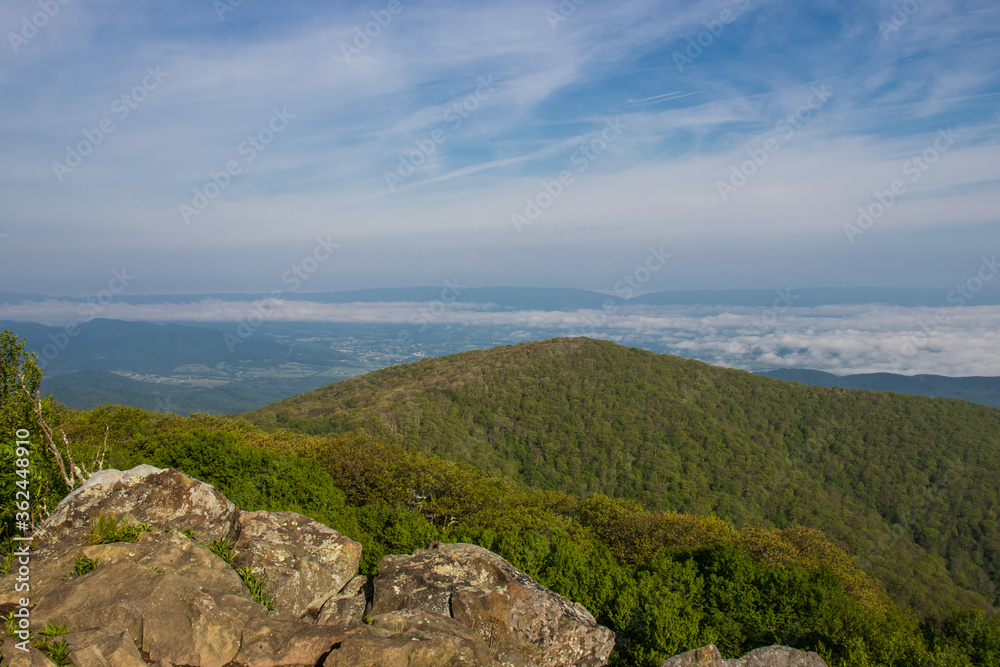 Hiking path in Shenandoah National Park Hiking path in Shenandoah National Park
