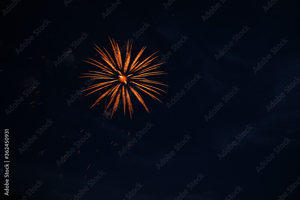 Fireworks being fired off in Wisconsin to celebrate the 4th of July independence day. Fireworks being fired off in Wisconsin to celebrate the 4th of July independence day.